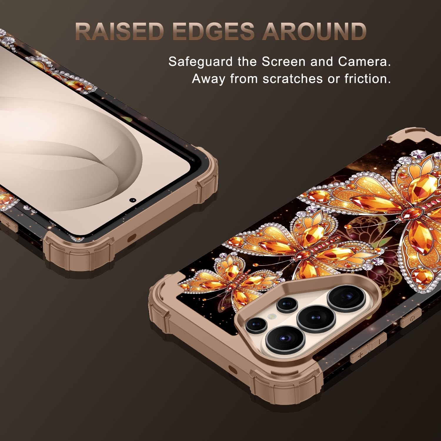 Galaxy S26 Ultra Case, Three Layer Heavy Duty Shockproof Protection Hard Plastic