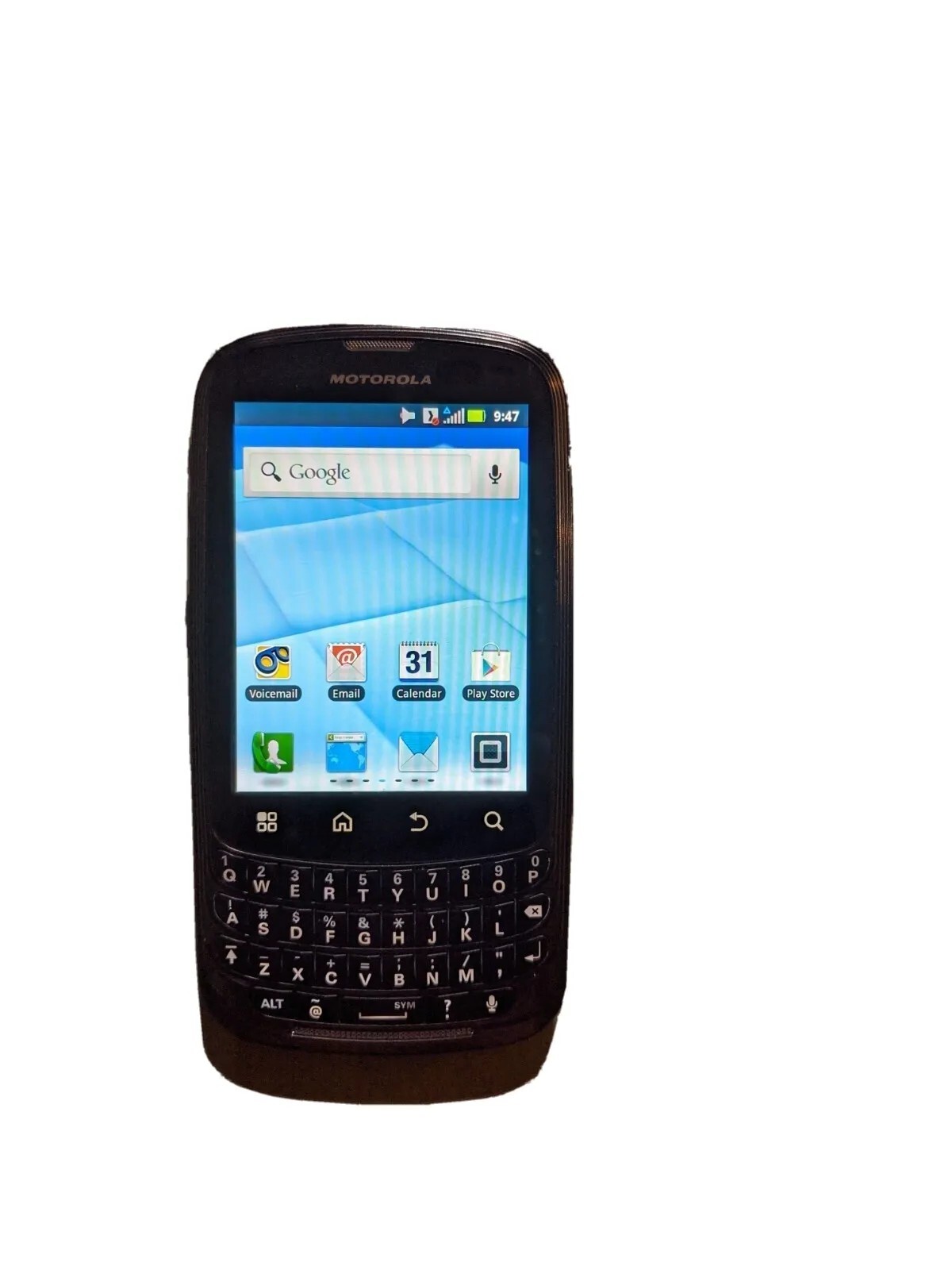 Motorola Admiral XT603 3G (not Activatable) Android 1.6 smartphone Great Shape