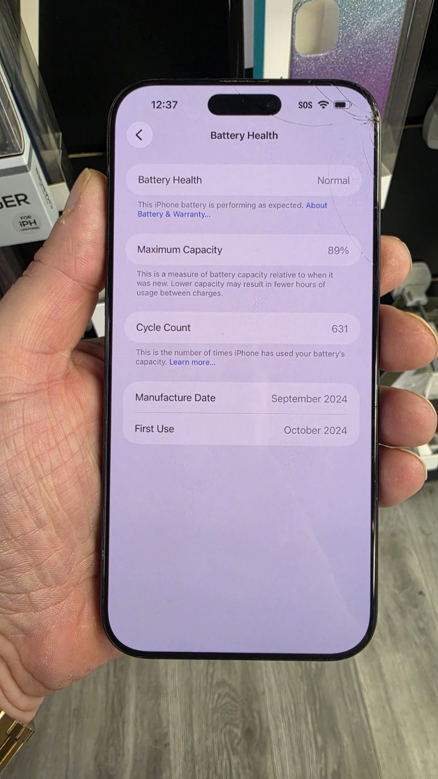 Apple iPhone 16 Pro Max – 256 GB – Black Titanium (Unlocked) – Works – Read