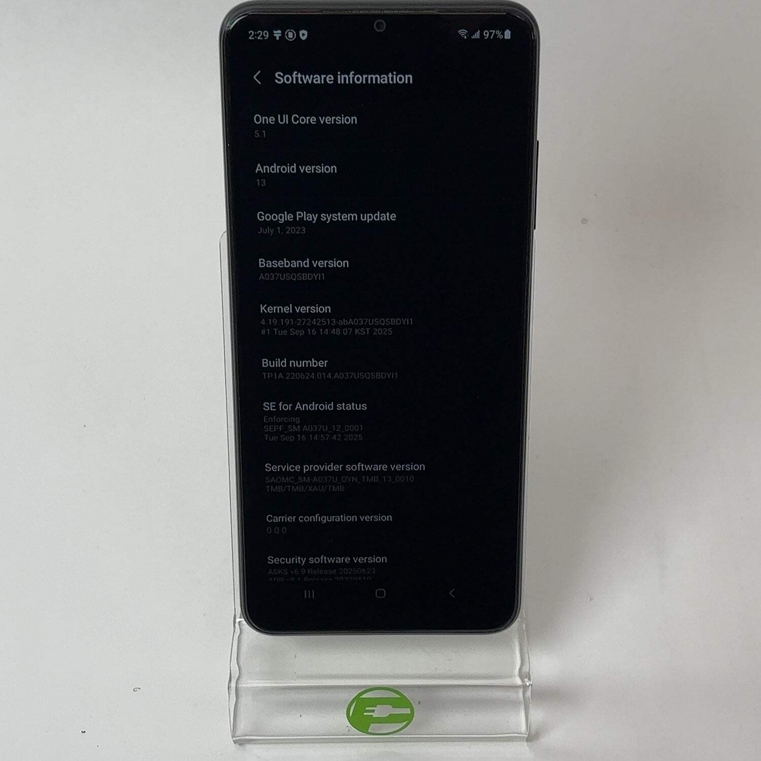 T-Mobile Samsung Galaxy A03s 3GB 32GB SM-A037U Black