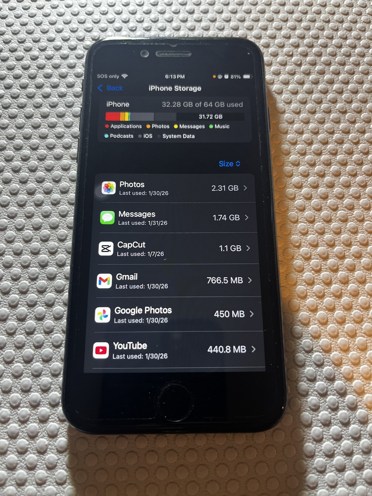 Apple iPhone SE (2nd generation) 64GB (Model MX9K2LL/A)