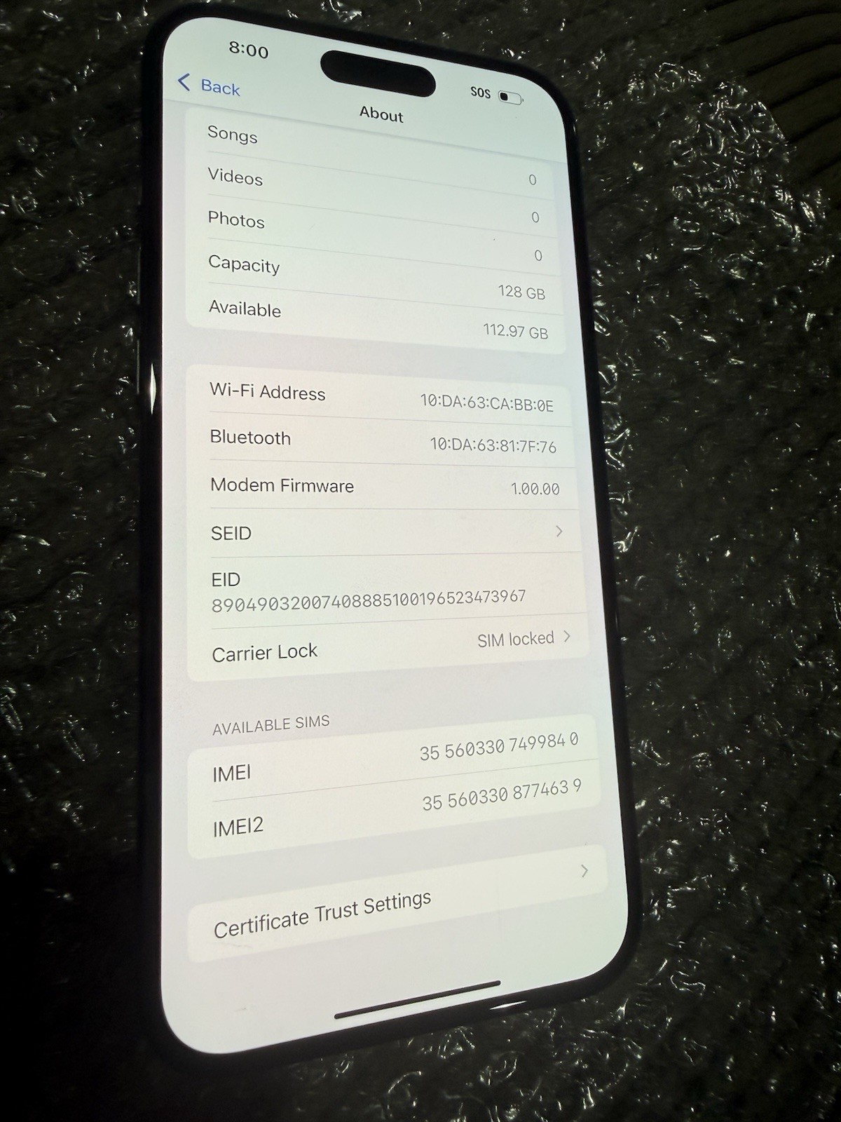 Apple iPhone 16 Plus 128GB -Bkack-Tracfone/StraightTalk Locked-100 % Battery