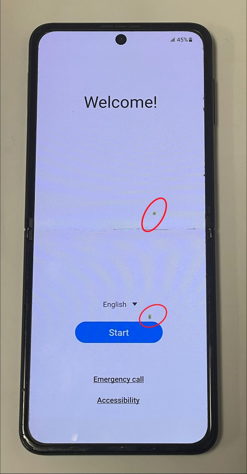 Samsung Galaxy Z Flip3 5G SM-F711U Fully Unlocked (Any Carrier) Green Pixel