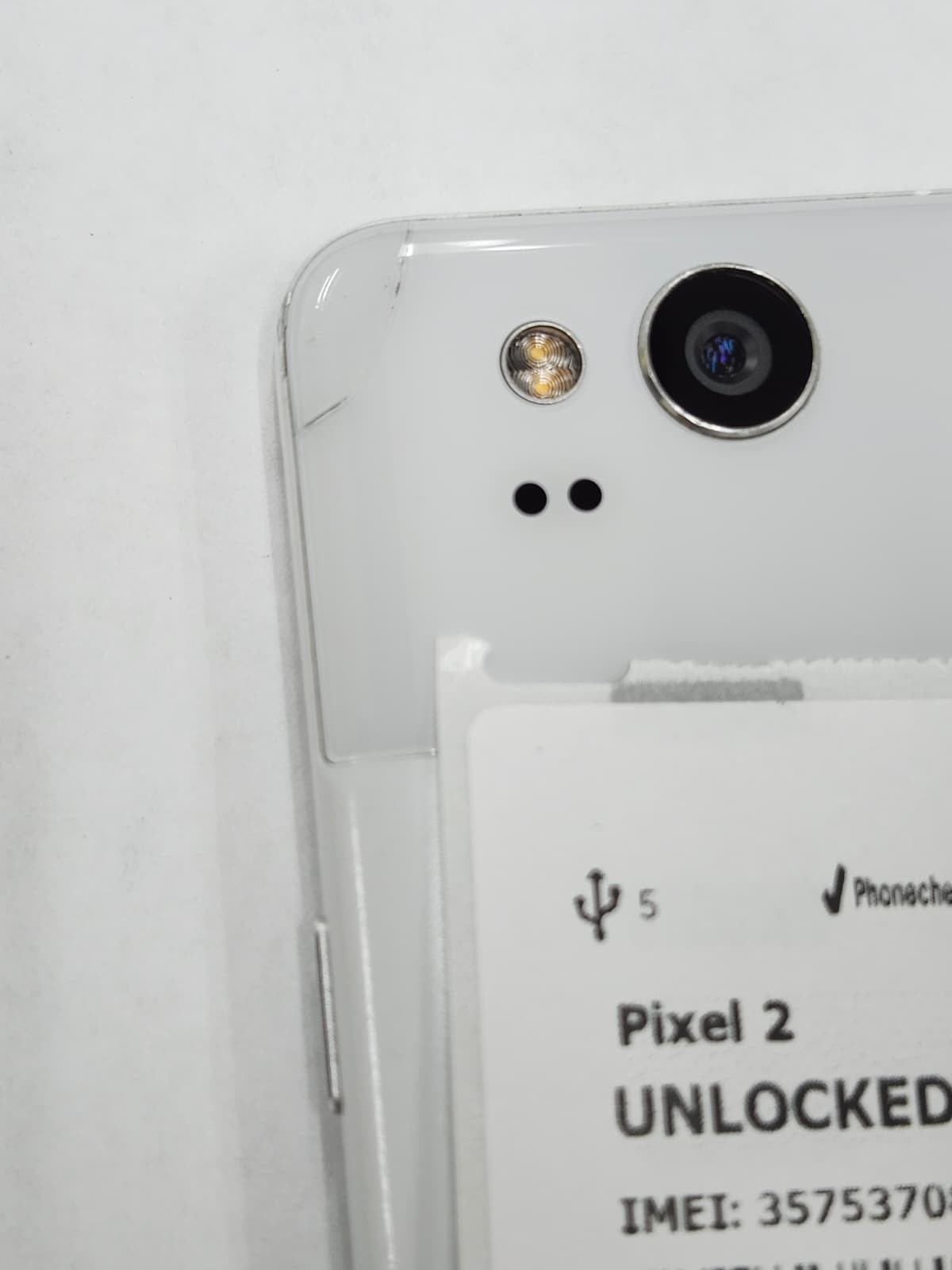 DEFECTIVE – Google Pixel 2 – 64 GB – White – Unlocked – G011C – 12392