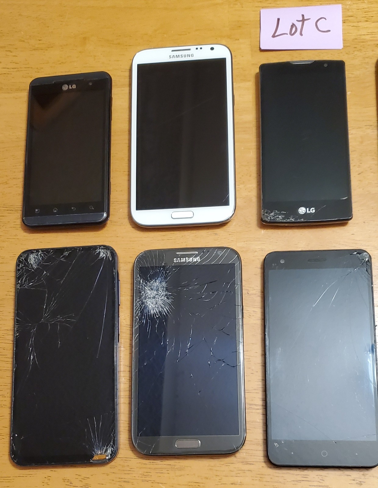 SALE! Lot 10-Samsung Galaxy A15, S7 Edge, Note 5, Note 2, LG *Untested! READ