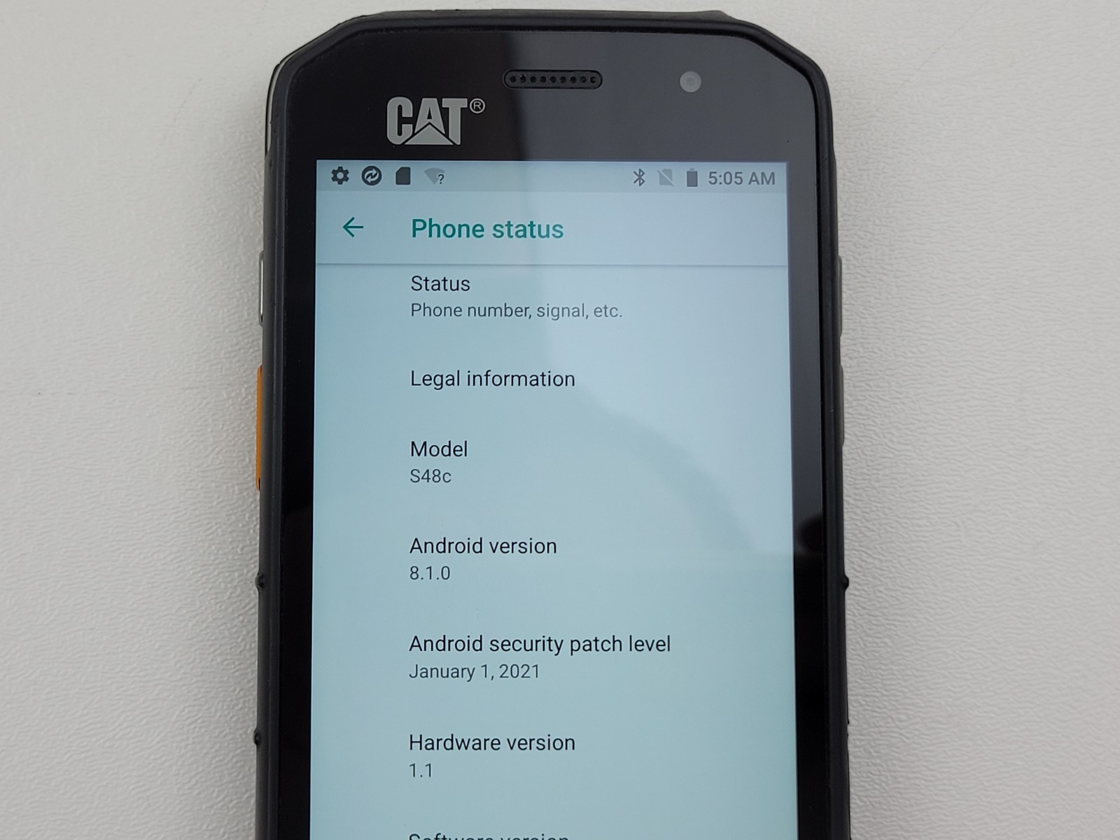 Caterpillar CAT S48c – 32GB – Black (Sprint) Rugged Smartphone – H2995