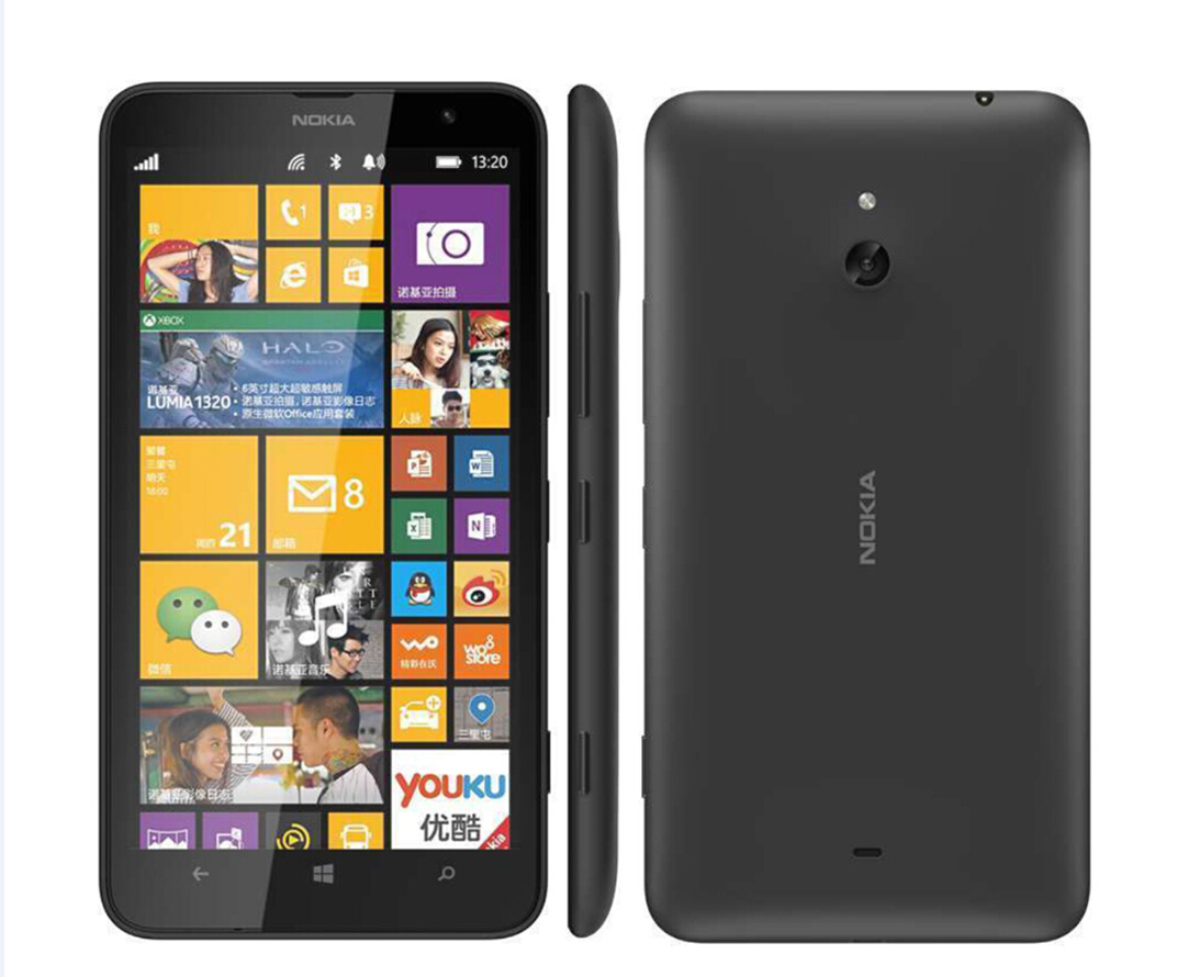 Unlocked Original Nokia Lumia 1320 6″ 3G Wifi 5.0MP G ROM Windows Smartphone