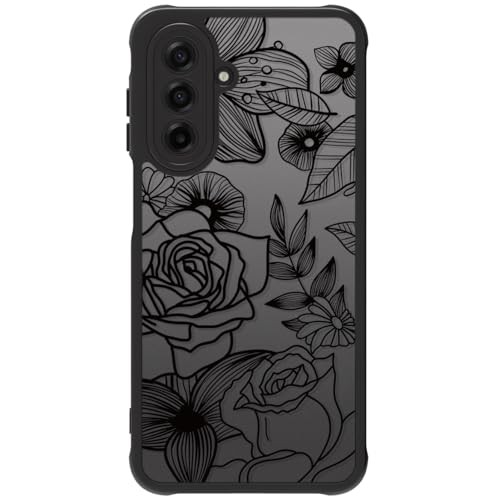 Cute Phone Case Compatible with Samsung Galaxy A17 4G/ 5G, Rose Art Flowers