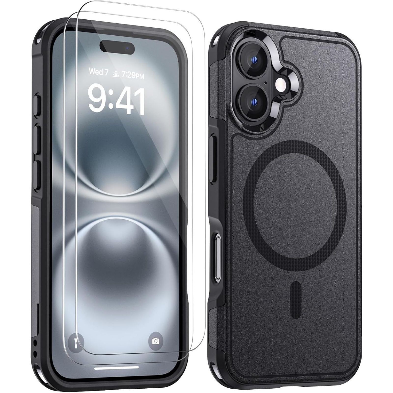 For iPhone 16 Plus Case w/ 10 FT Military Shockproof Heavy Duty Protection Cover