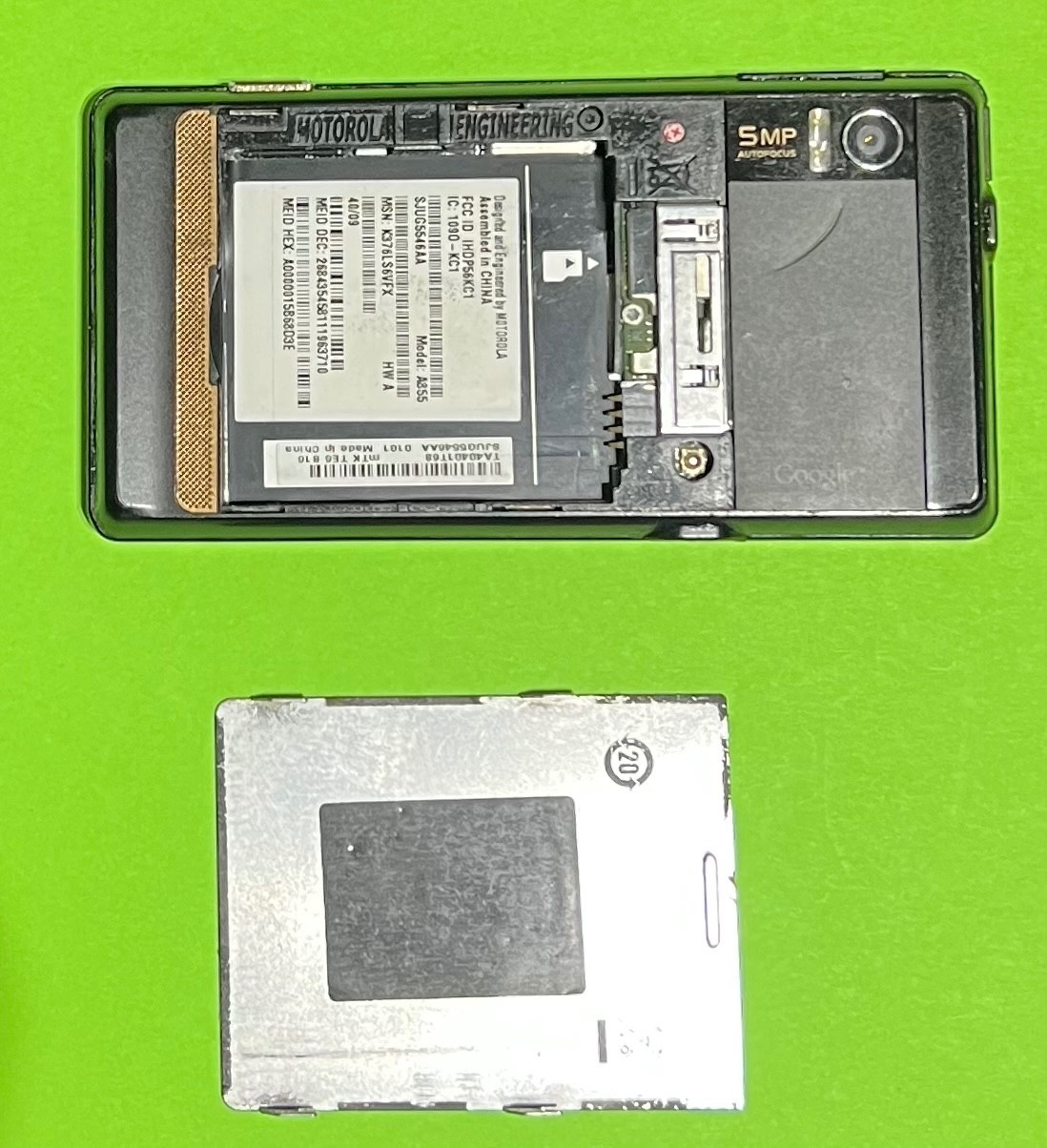 Motorola Droid A855 – Black (Verizon) – Rare Slide Smartphone- For Parts Repair