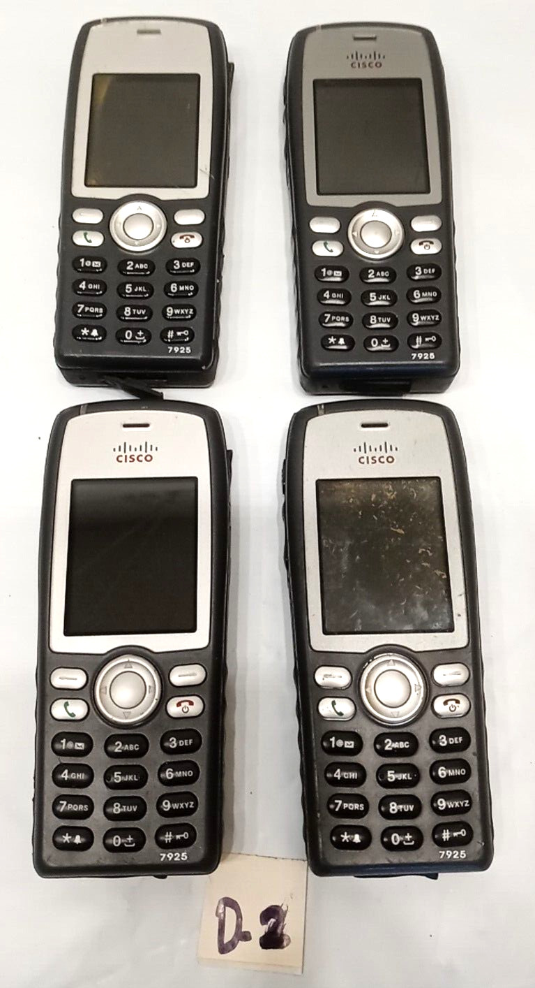 Lot Of 4 Cisco 7925 Wireless IP Phones 74-5464 Same As Pictures