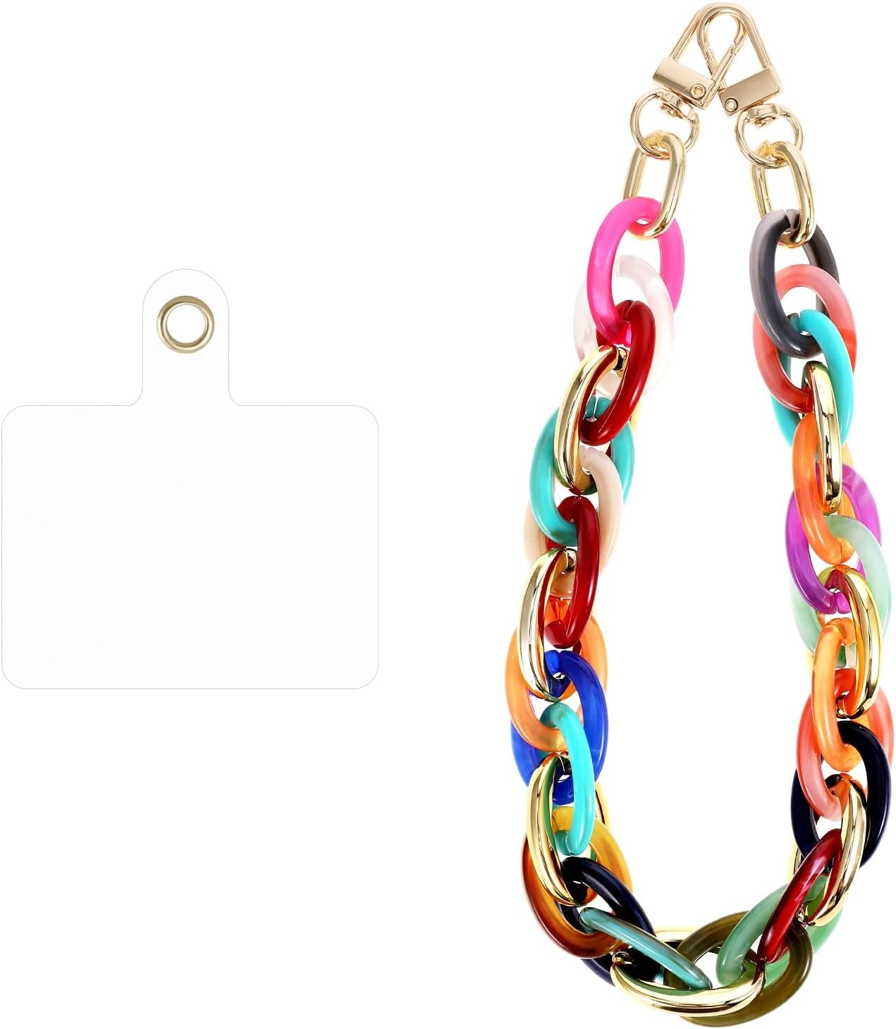 Phone Wrist Strap Acrylic Phone Charms Detachable Bracelet Charm Lanyard Tether