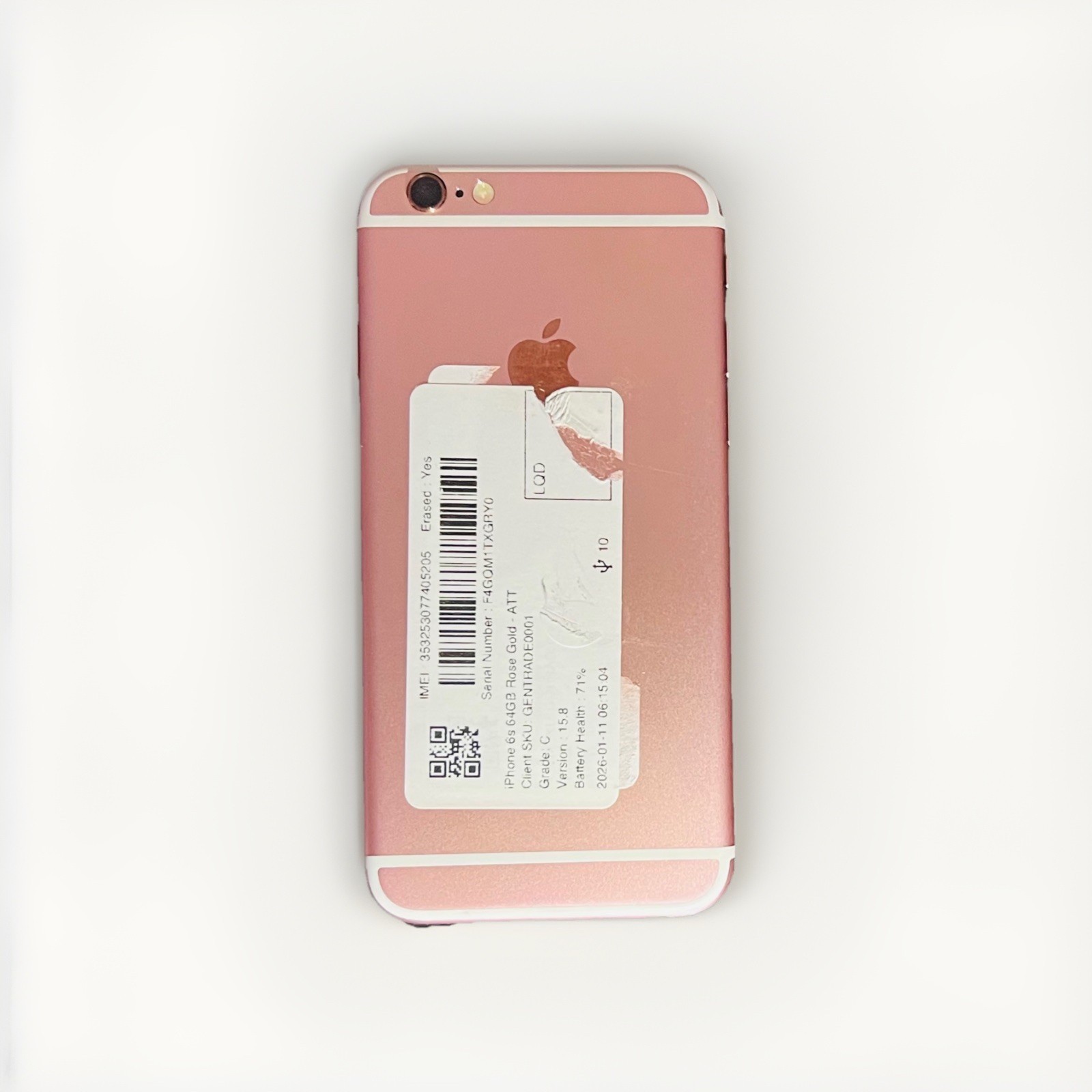Iphone 6s,Rose Gold,32gb Storage,fingerprint Unlock,lightning Port