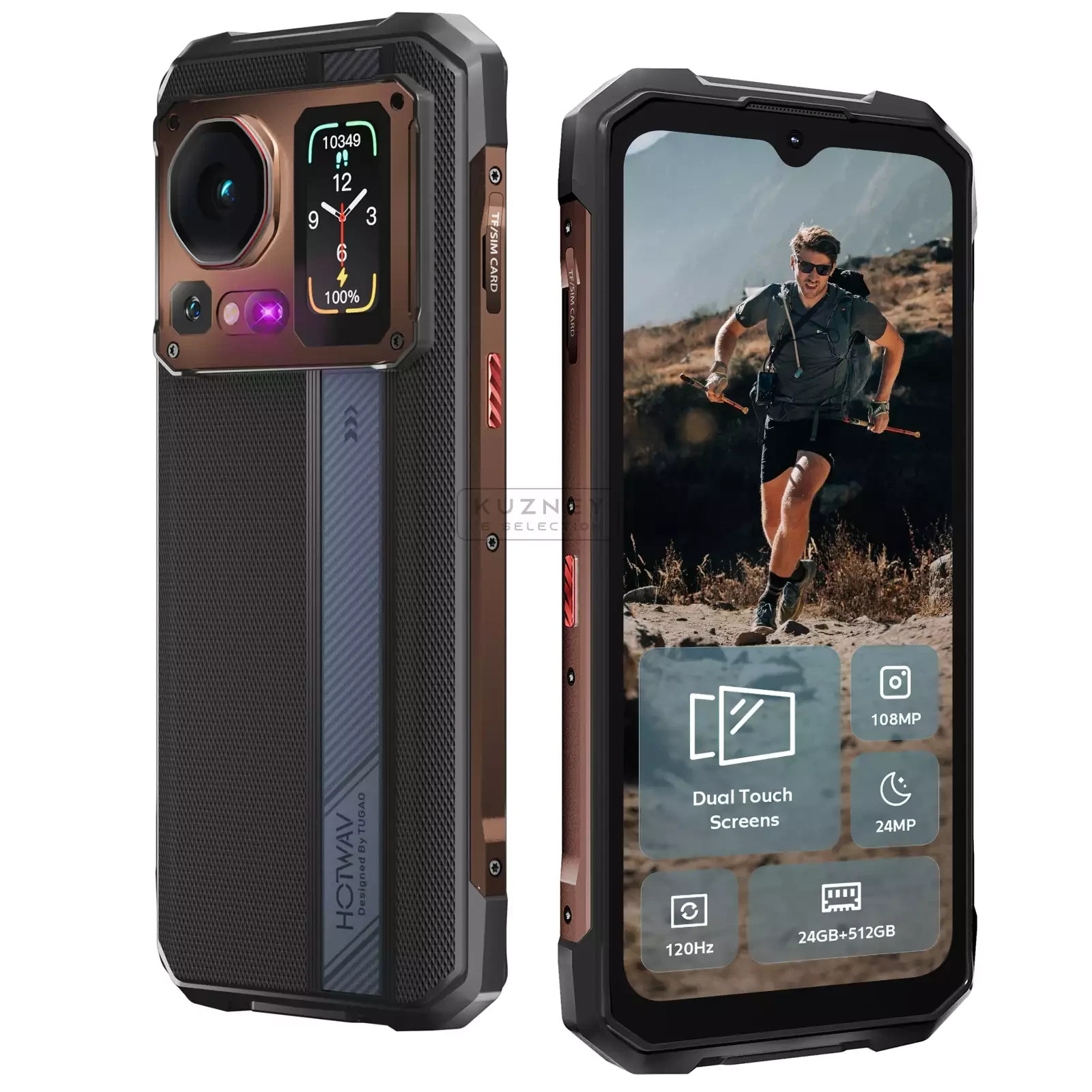 HOTWAV Cyber 16 Pro Outdoor Smartphone 24GB+512GB/2TB Android 15 Phone 6,6 in