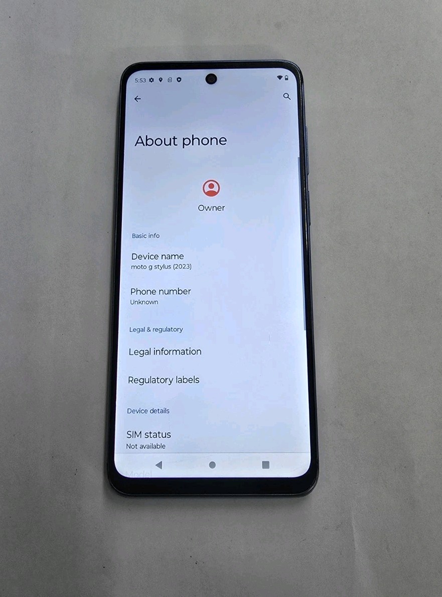 Motorola Moto G Stylus 2023 XT2317-1 Cricket Looks Ok Works Great Clean Esn