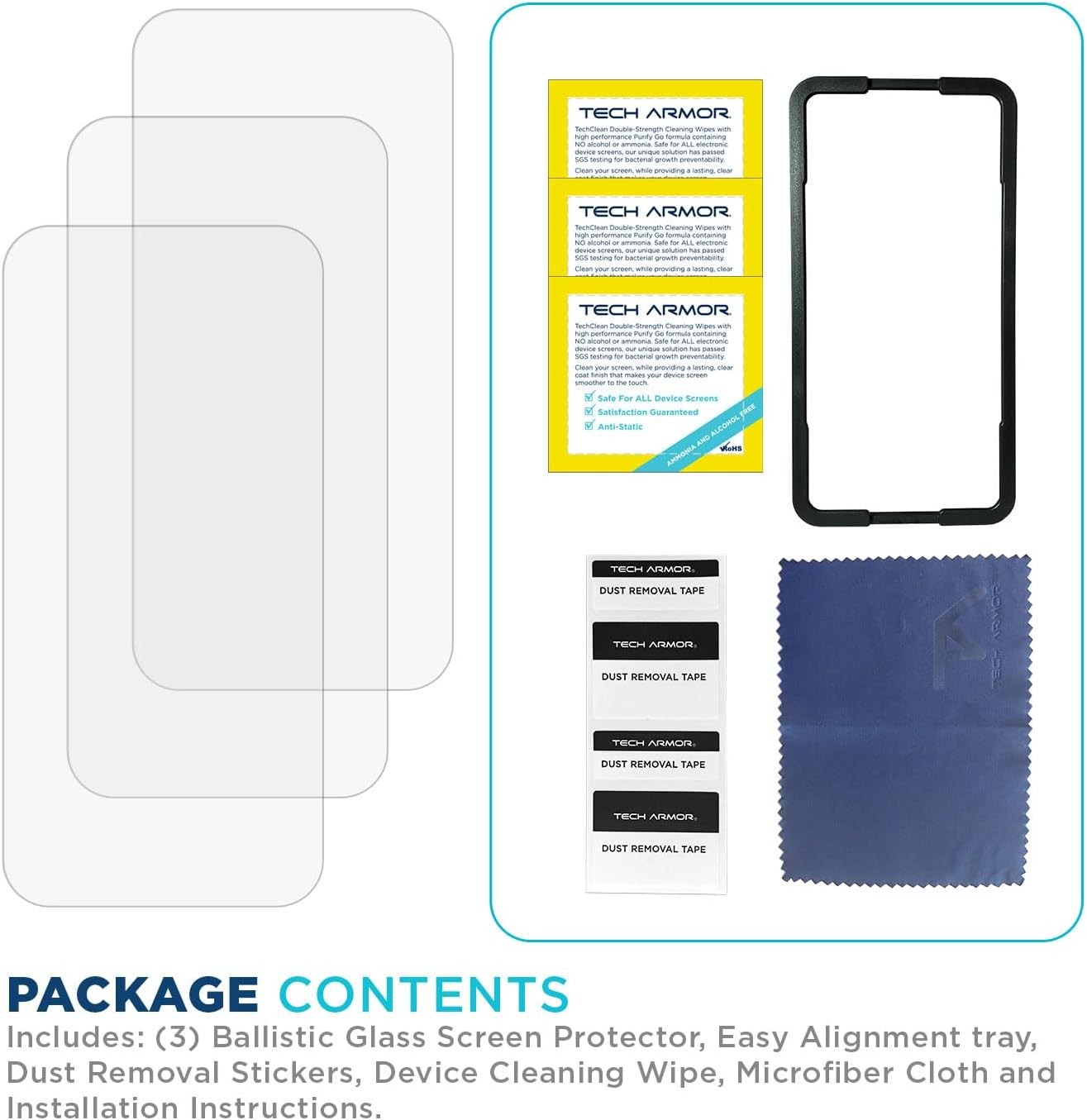 3PCS Screen Protector for iPhone 17 Air 6.5 Inch Ballistic Tempered Case Friend