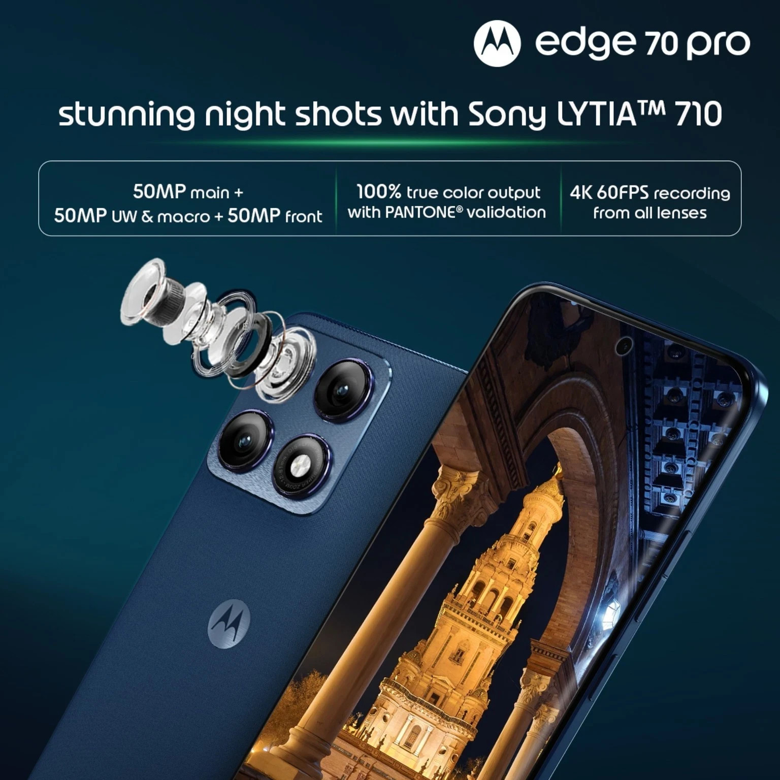 MOTOROLA edge 70 pro (Tea Green 12GB, 256GB) Dimensity 8500 NFC Global Version.
