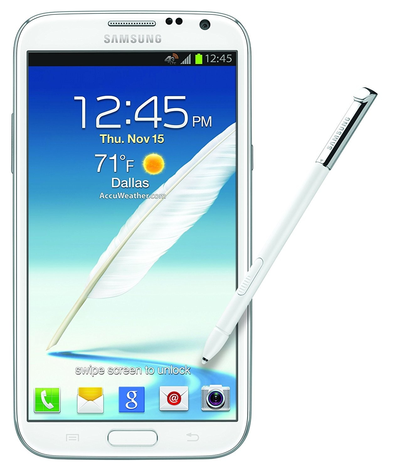 Samsung Galaxy Note II GT-N7100 – 32GB – Marble White (Unlocked) Smartphone