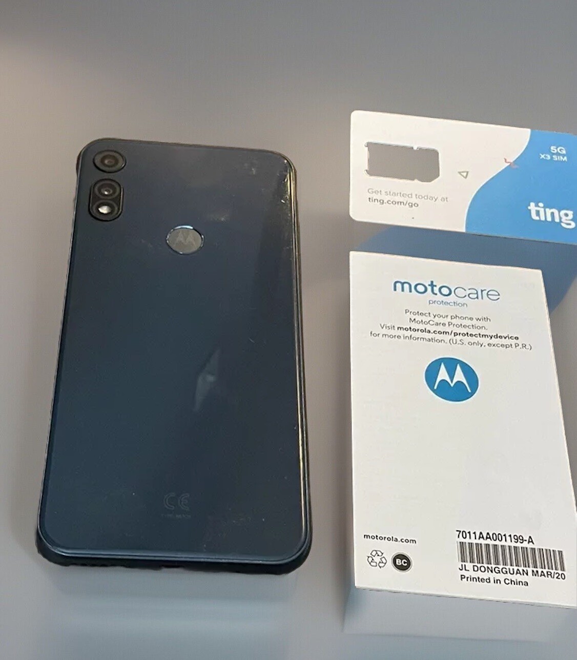 MOTOROLA MOTO E XT2052-1 2021 32GB MIDNIGHT BLUE XT 2052 TING
