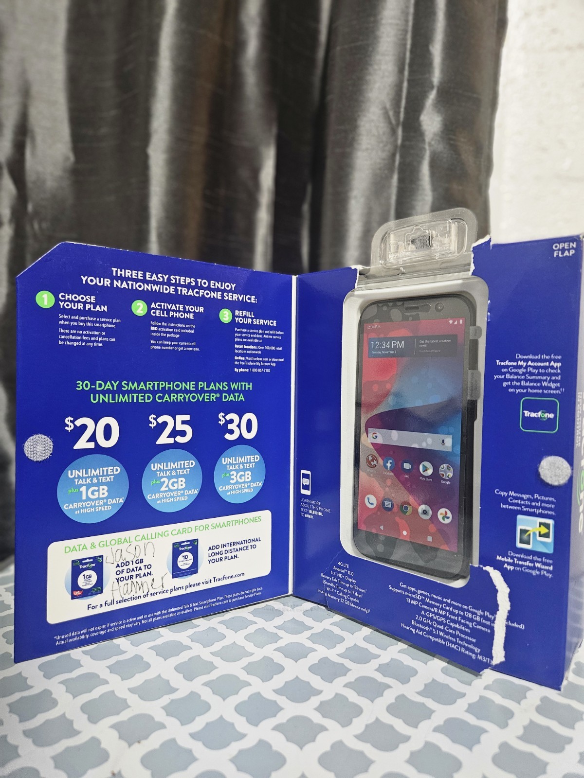 Tracfone Blu View 2 | 4g Bluetooth & More. See All Pics. New, Open Box!