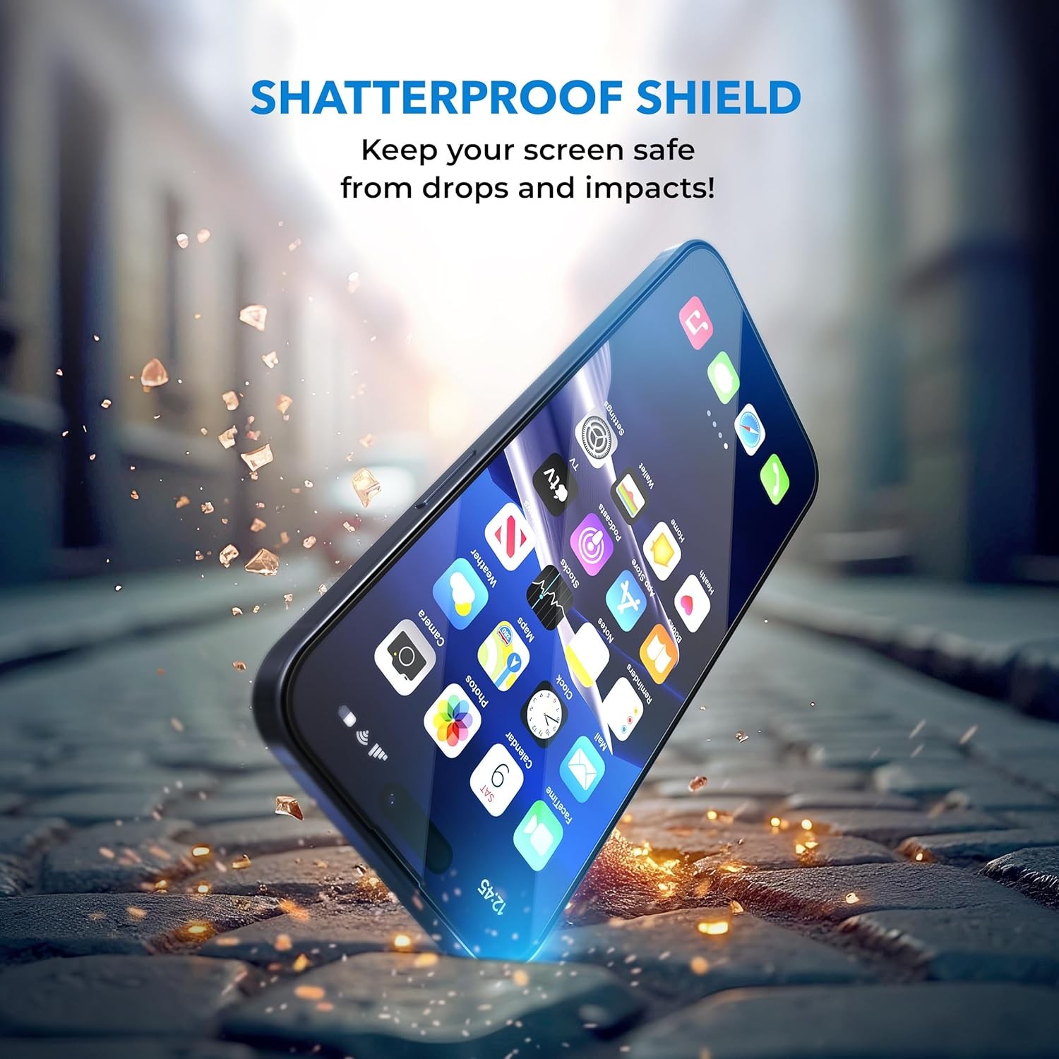 2PCS Privacy Screen Protector for iPhone Air 6.5 Inch Anti Spy Dust Bubble-Free