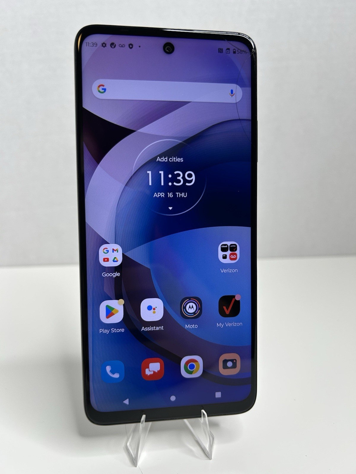 Motorola One 5G UW Ace XT2113-1 Cellphone (Purple 64GB 4GB) Verizon READ