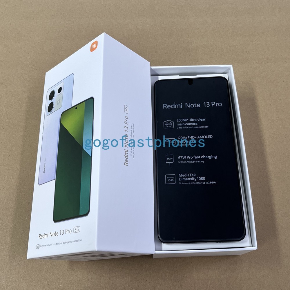 Unlocked Xiaomi Redmi Note 13 Pro 5G 6.67″ 200MP 8GB+256GB Android 5100mAh 120Hz