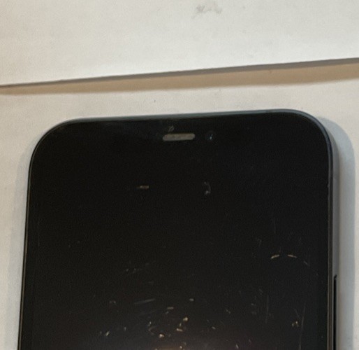 USED BLACK GSM UNLOCKED iPhone 12, 64GB A2172 MGF43LL/A WITH 88% BATTERY HEALTH.