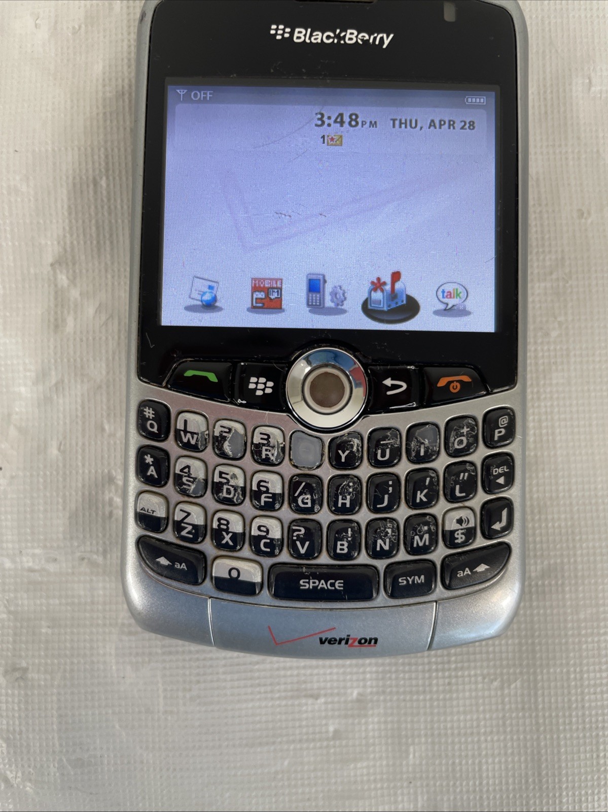 Vintage x2 BlackBerry Curve 8330 – Silver and Black ( Verizon ) See Description