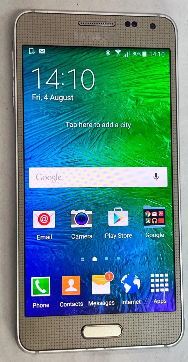 AT&T T-Mobile Samsung Galaxy Alpha G850 32GB Android Gold SmartPhone VERY GOOD