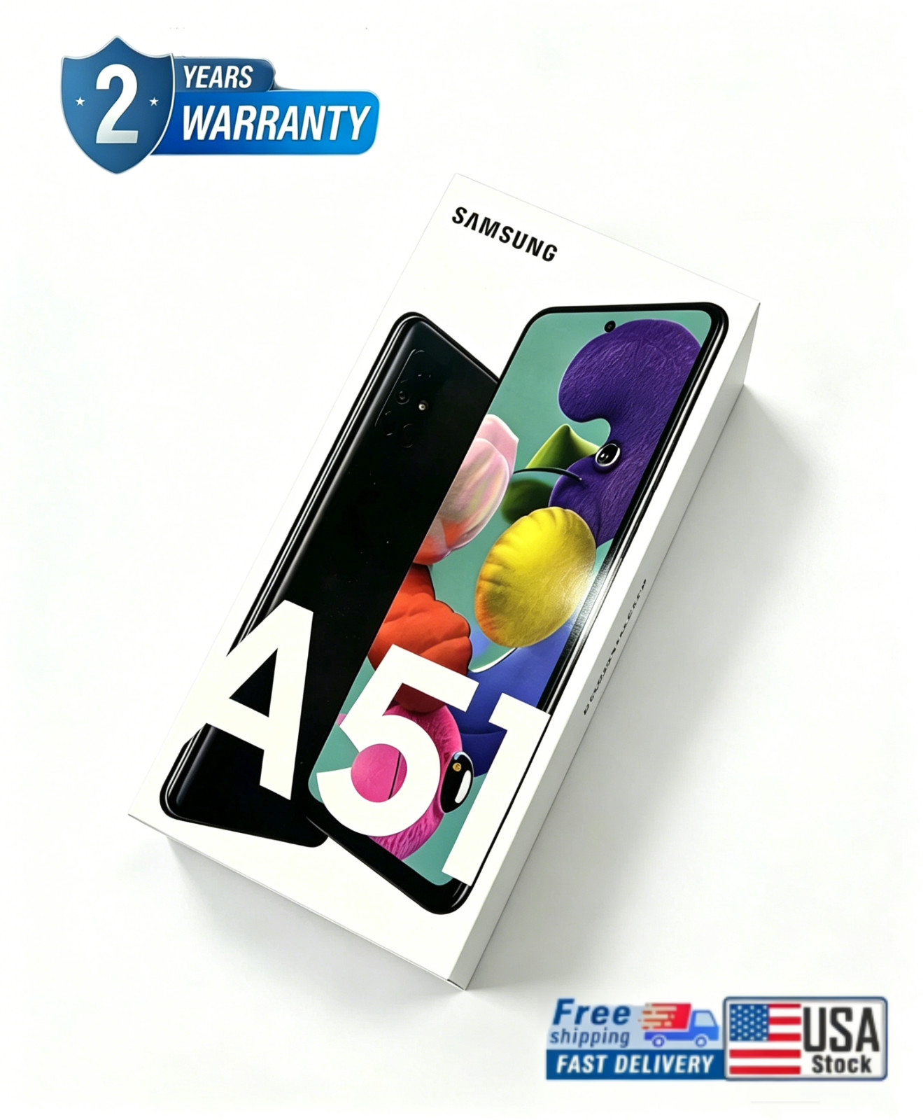 Brand New Samsung Galaxy A51 4G SM-A515U 128GB Black Unlocked Smartphone