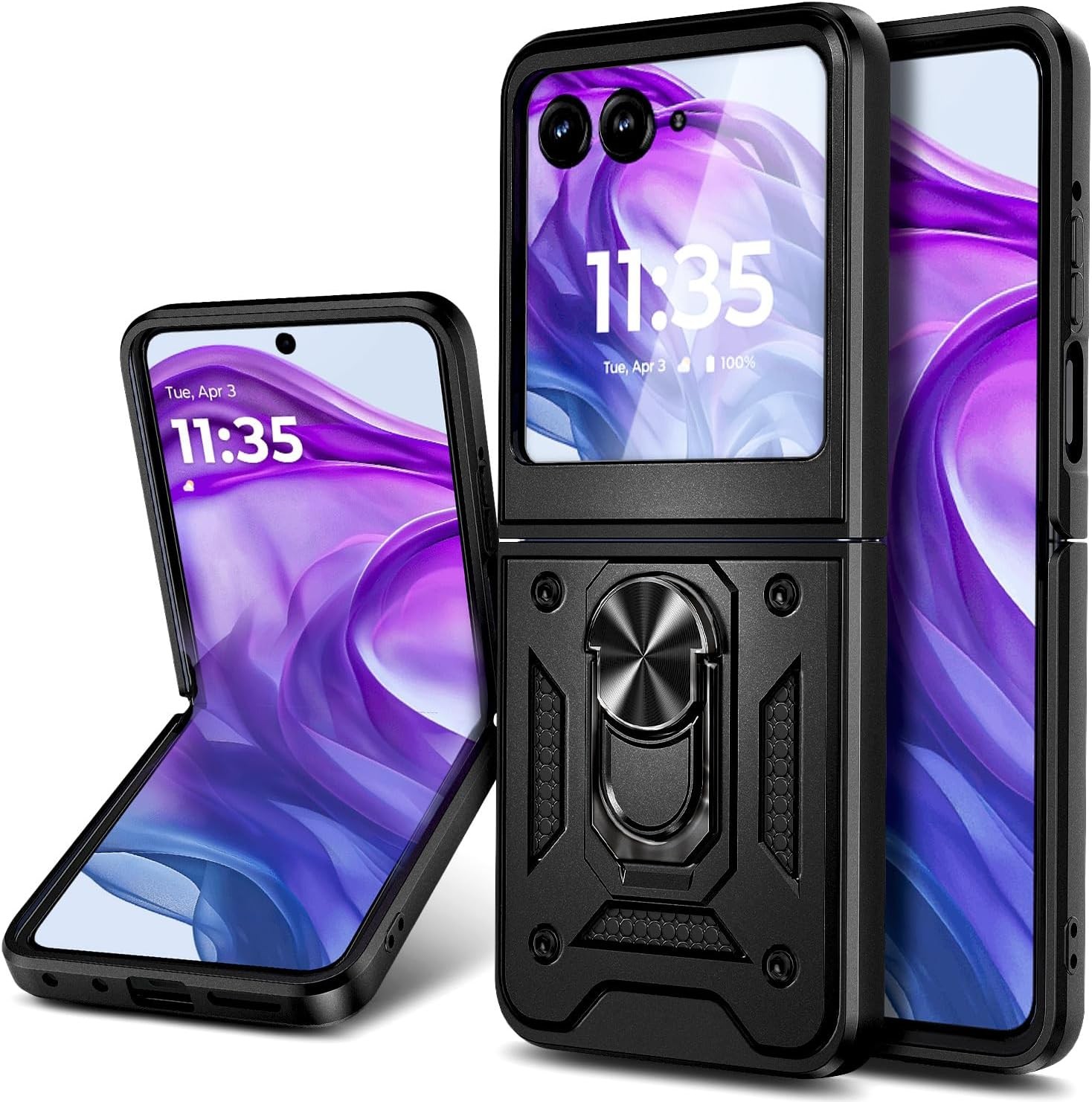1. For Motorola Razr 2024 Case, 16FT Military Grade Drop Tested Full-Body Cover