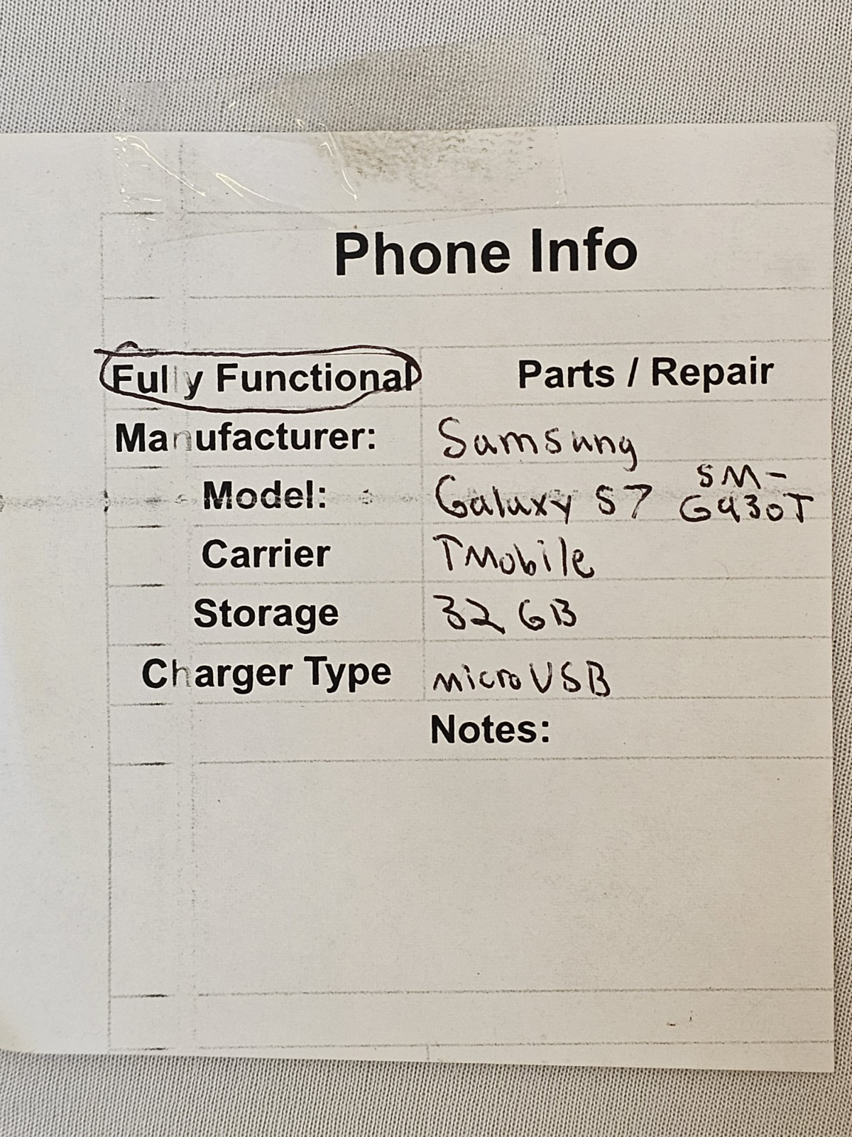 Samsung Galaxy S7 SM G930T Smartphone Carrier – T Mobile Storage – 32GB