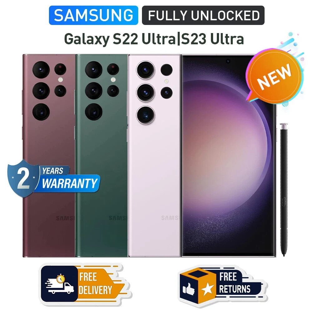 📱NEW Samsung Galaxy S23 Ultra/S22 Ultra /21 +5G GSM & CDM All Carrier &Color