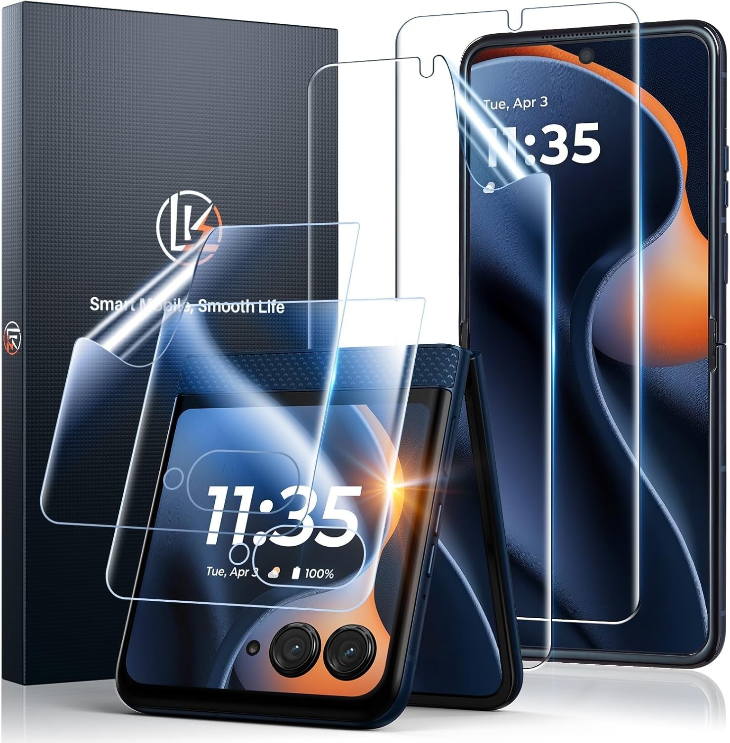 2PCS Screen Protector for Motorola Razr 2026/2025/2024 Touch Sensitive HD Clear