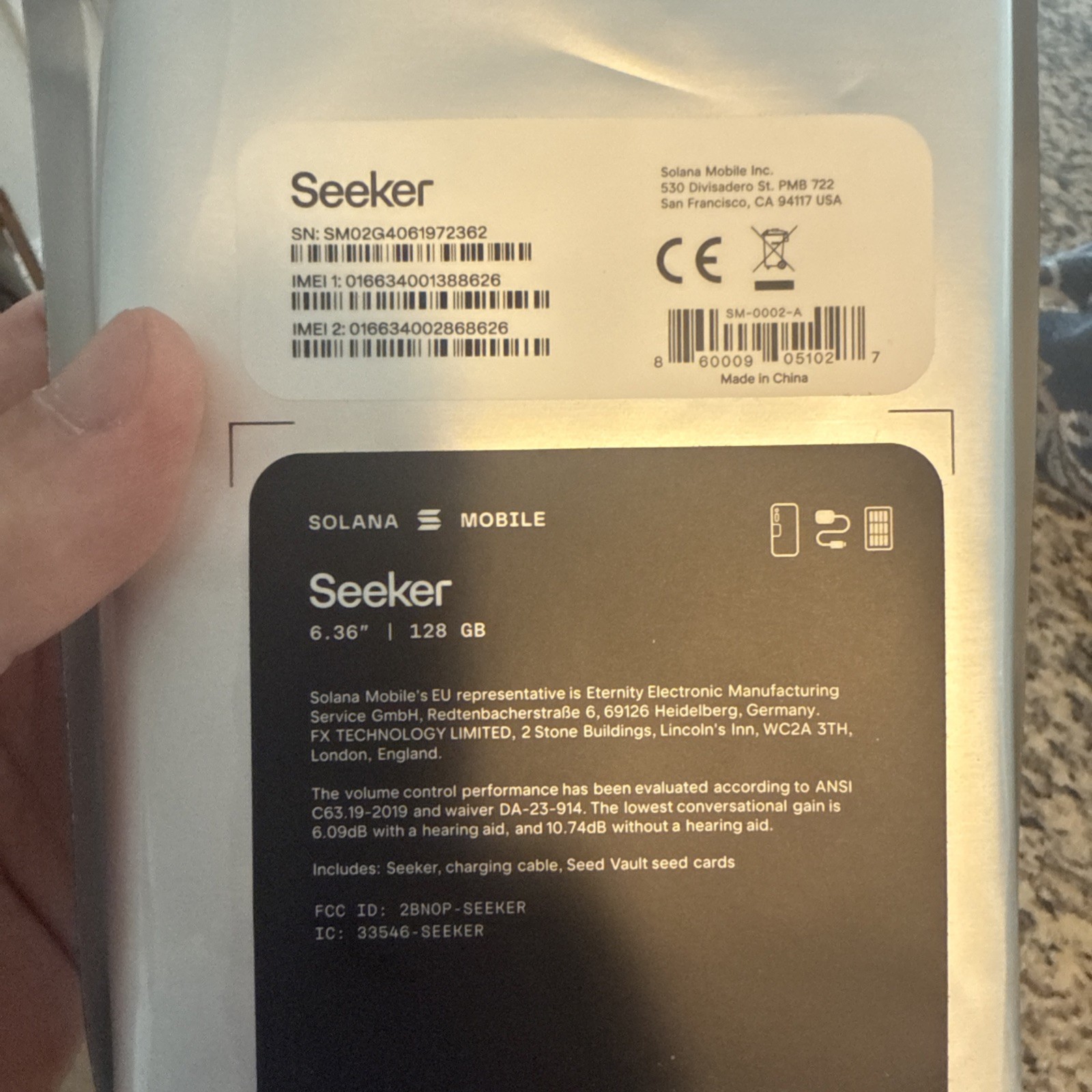 Solana Seeker 128GB NEVER OPENED