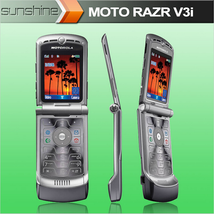 Original Motorola V3i Cellphone Bluetooth Multi-language Mobile Phone 2.2″