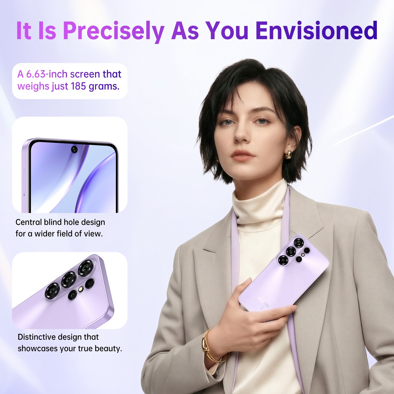 2026 OUKITEL C26 Android 16 Cell Phone 24GB+128GB 5150mAh 6.63″ Display T-Mobile