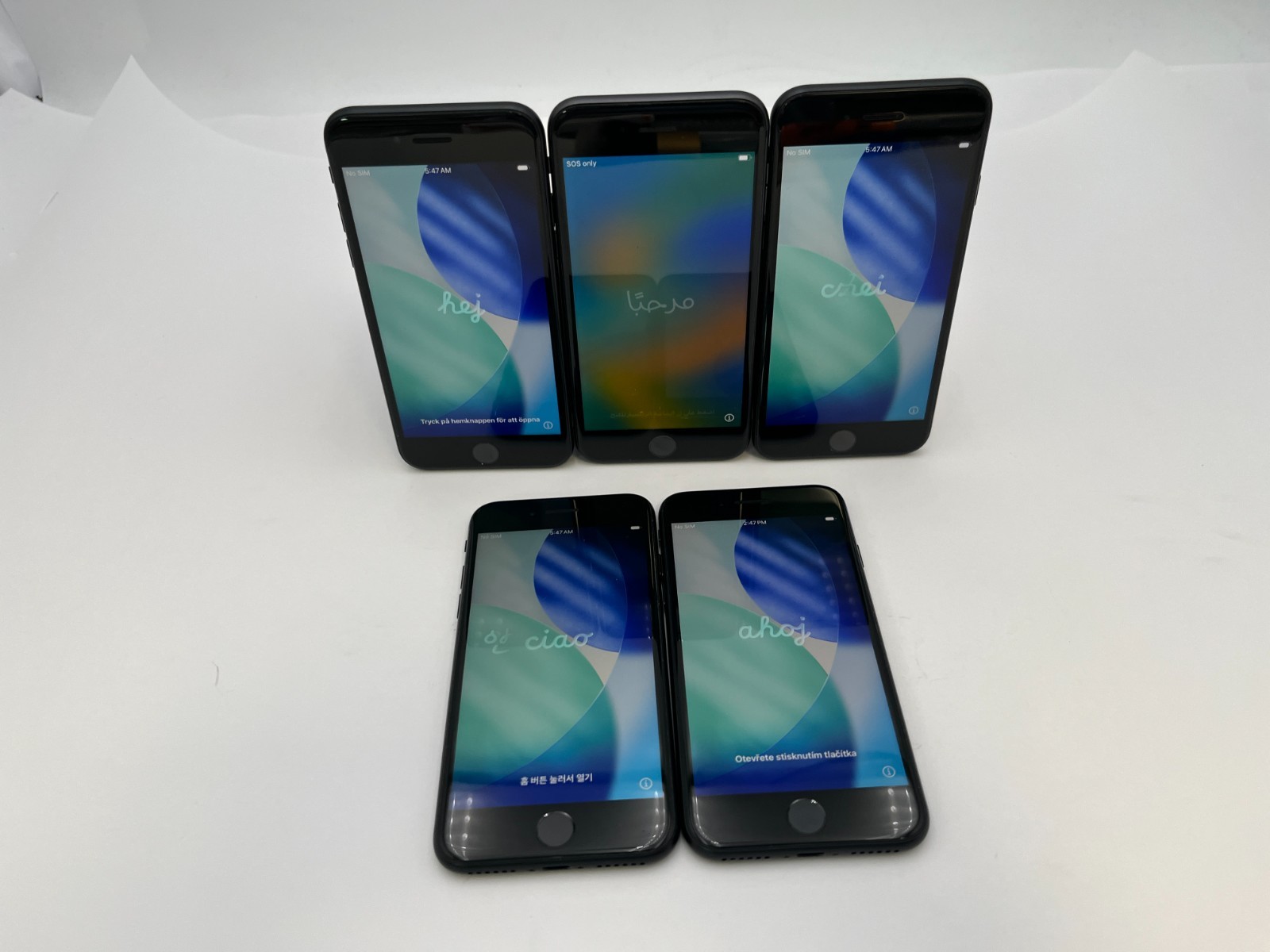 APPLE IPHONE 8 128GB SPACE GRAY- AT&T LOT OF 6 A1905