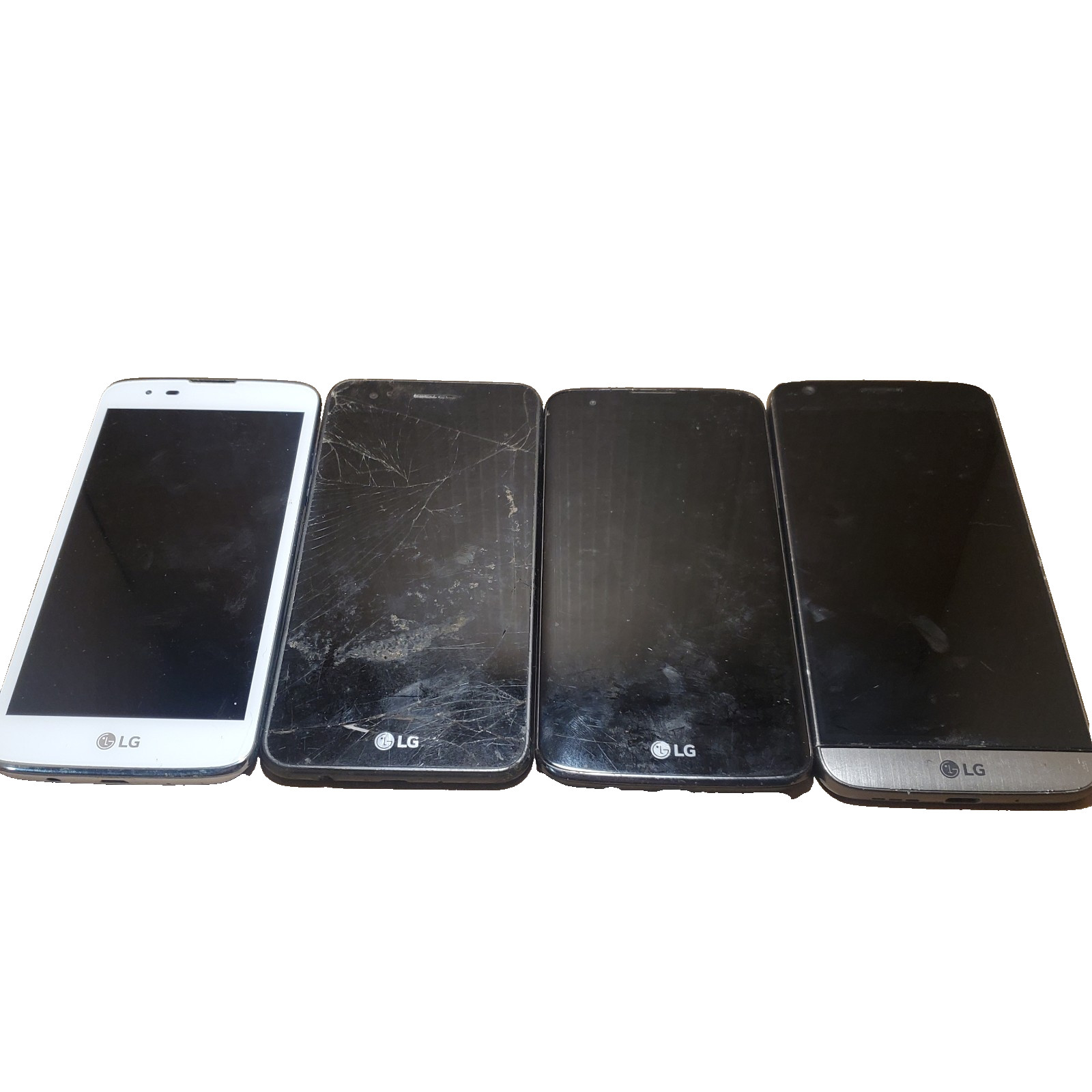Lot 4 LG Android Phones K7 G5 K20 L62VL For Parts Repair AS-IS Bundle