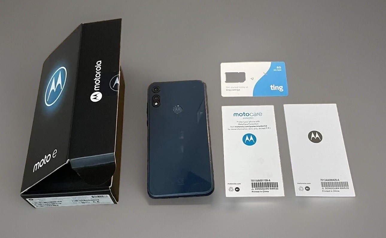 MOTOROLA MOTO E XT2052-1 2021 32GB MIDNIGHT BLUE XT 2052 TING