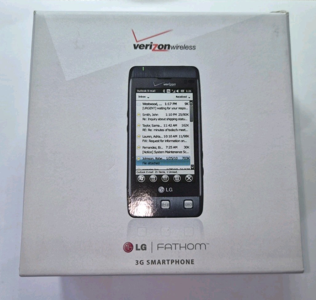 LG Fathom VS750 – Blue and Black ( Verizon ) Rare Windows Smartphone **NEW**
