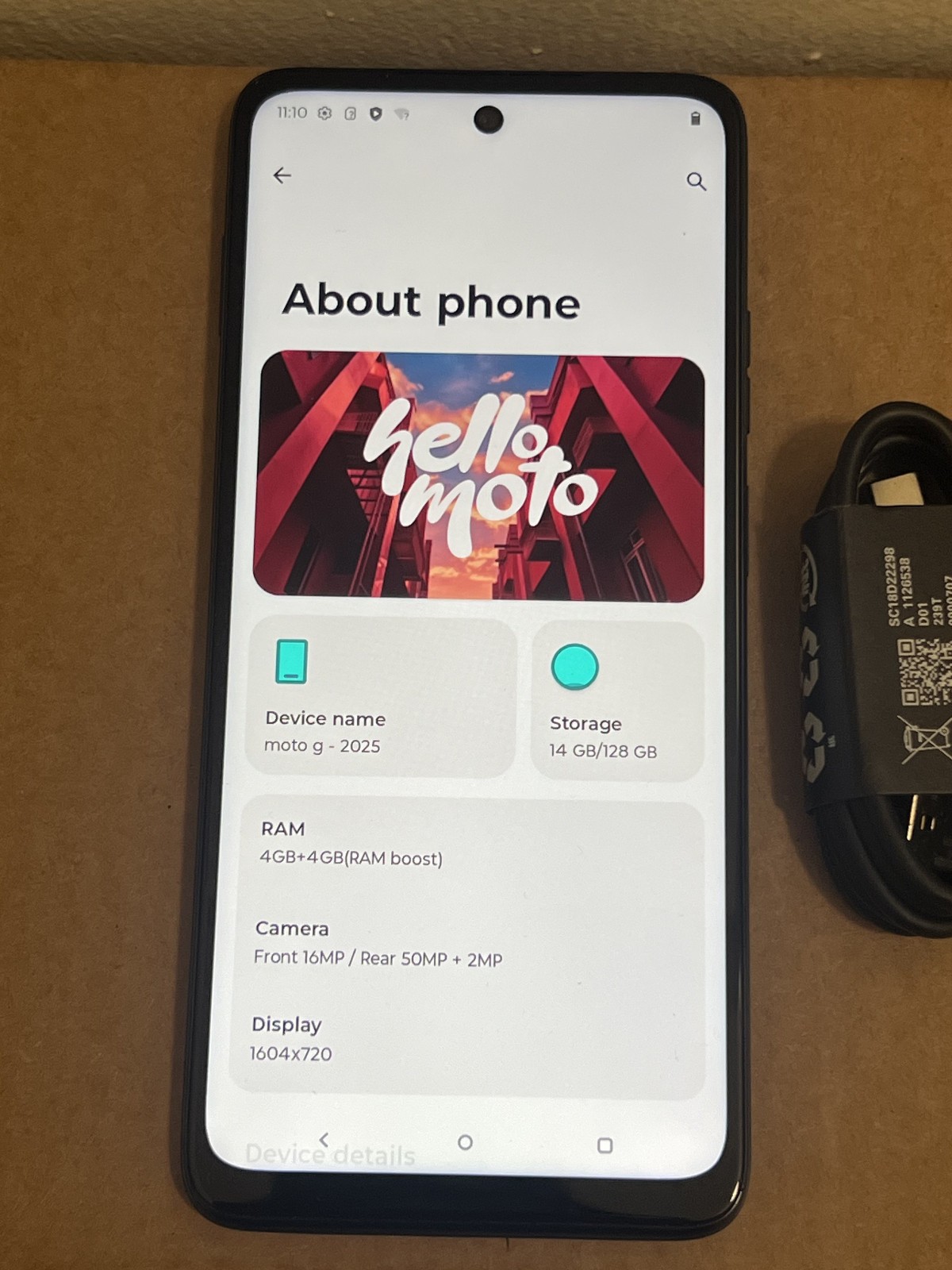 Motorola Moto G 5G (2025) XT2513-3, 50MP 128GB (Unlocked) Forest Gray – GREAT