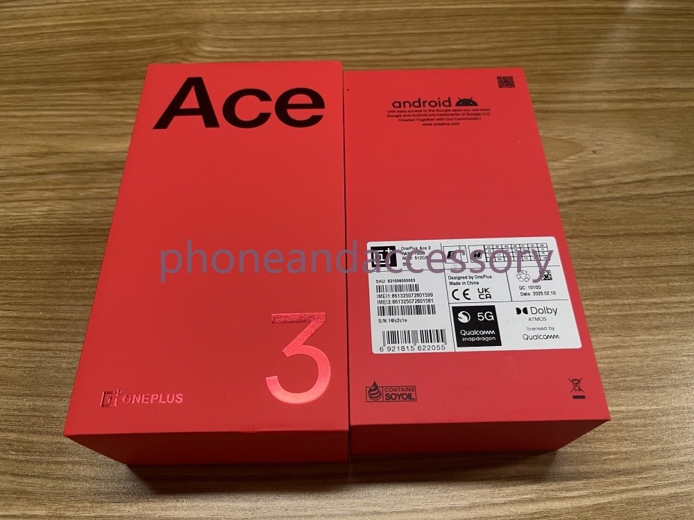 Unlocked OnePlus Ace 3 (12R) 5G Dual SIM 256/512GB 12/16GB RAM 6.78″ Smartphone