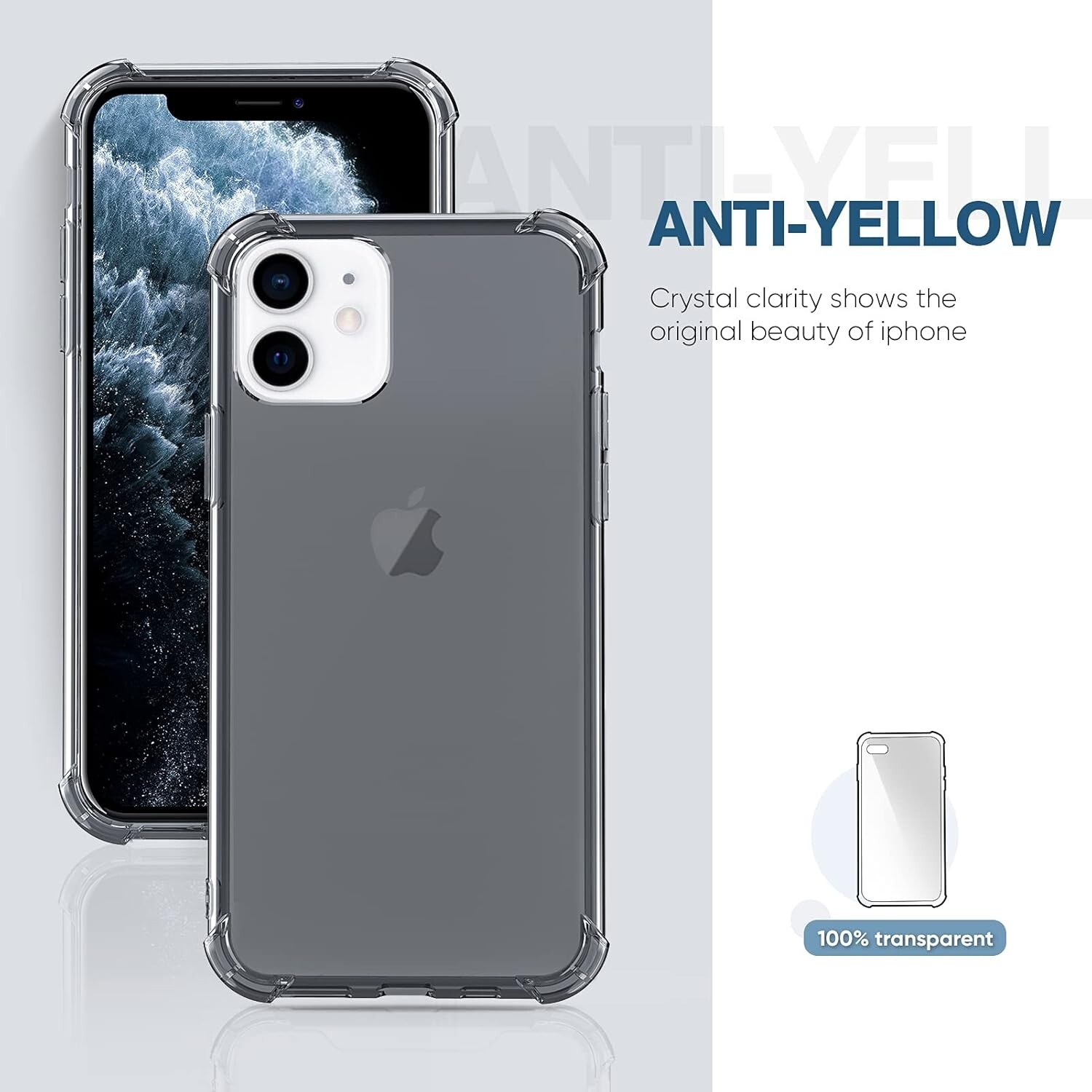 iPhone 11 Case Polycarbonate Soft Bumper Shockproof Protective Cover Black Case