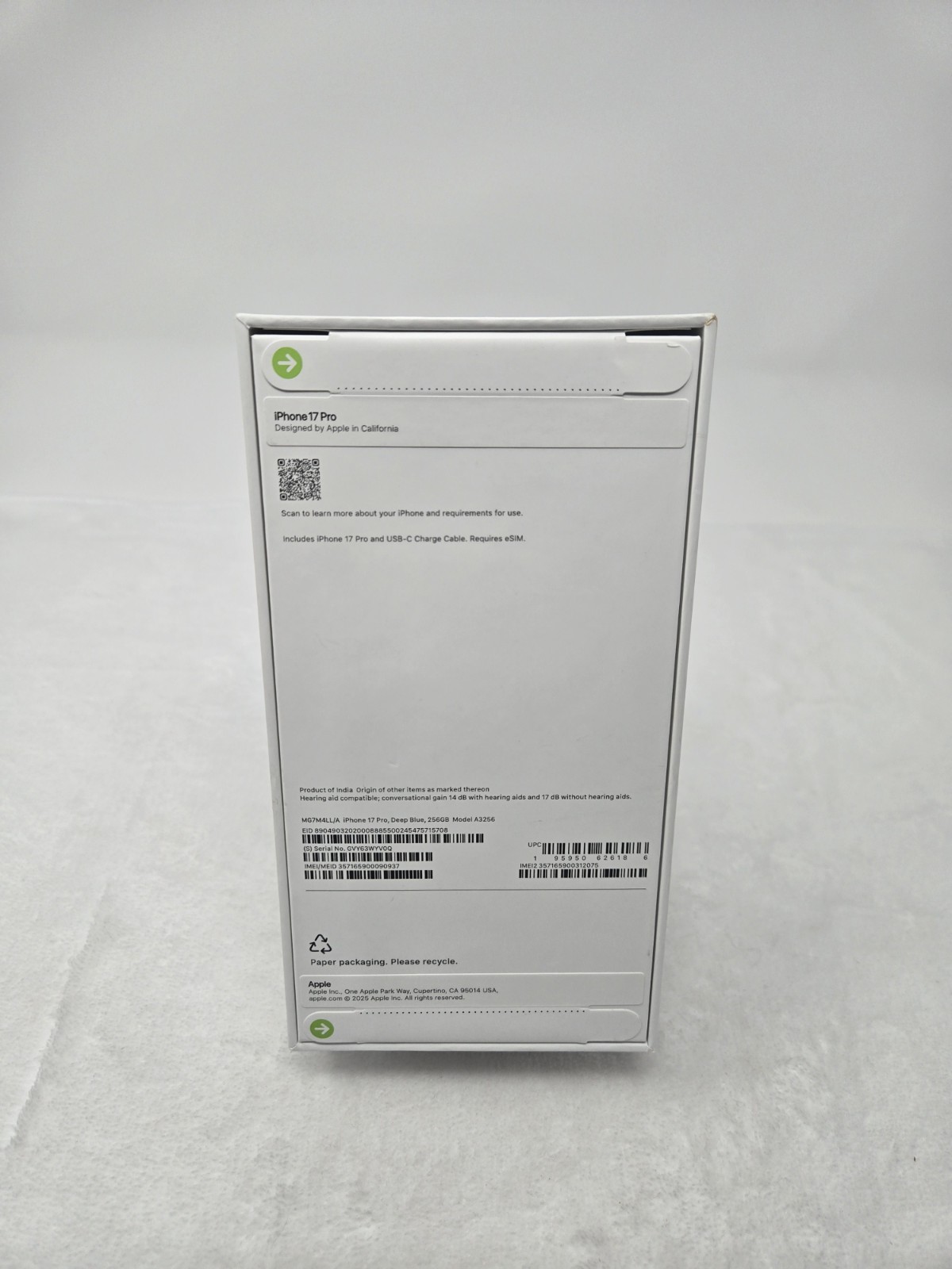 READ DESCRIPTION, 17 Pro – 256GB – Blue(AT&T) Sealed – Parts Only – READ