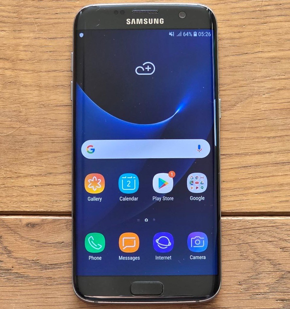 Black Samsung Galaxy S7 Edge SM-G935F 32GB DUAL SIM Unlocked Smartphone Good US