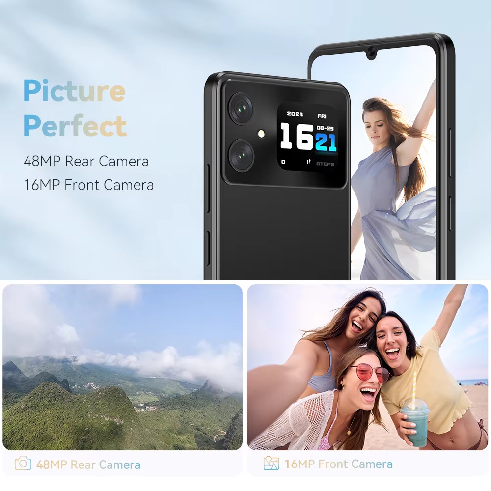 Cubot A20, Smartphone Android 14, 12GB (4GB+8GB Extend) RAM+128GB ROM, 90Hz 6.7