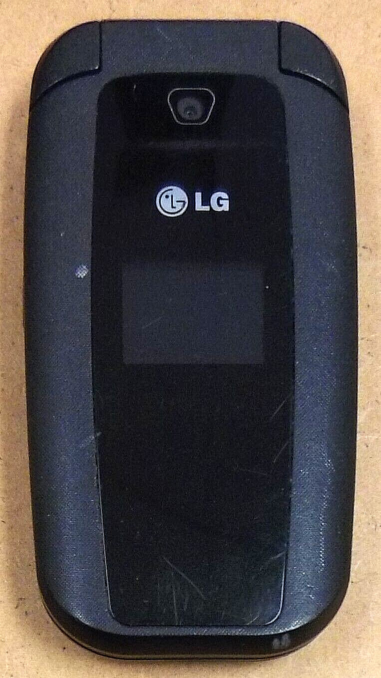 LG 440G / LG440G – Black ( TracFone ) Cellular Flip Phone – Works / READ