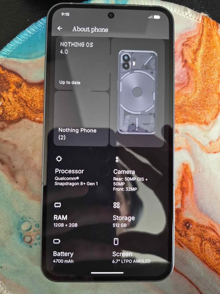 Nothing Phone (2) – 512 GB – Dark Gray (Unlocked)